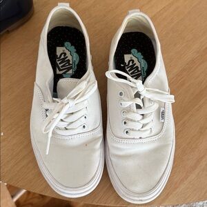 Vans Classic White Canvas Sneakers